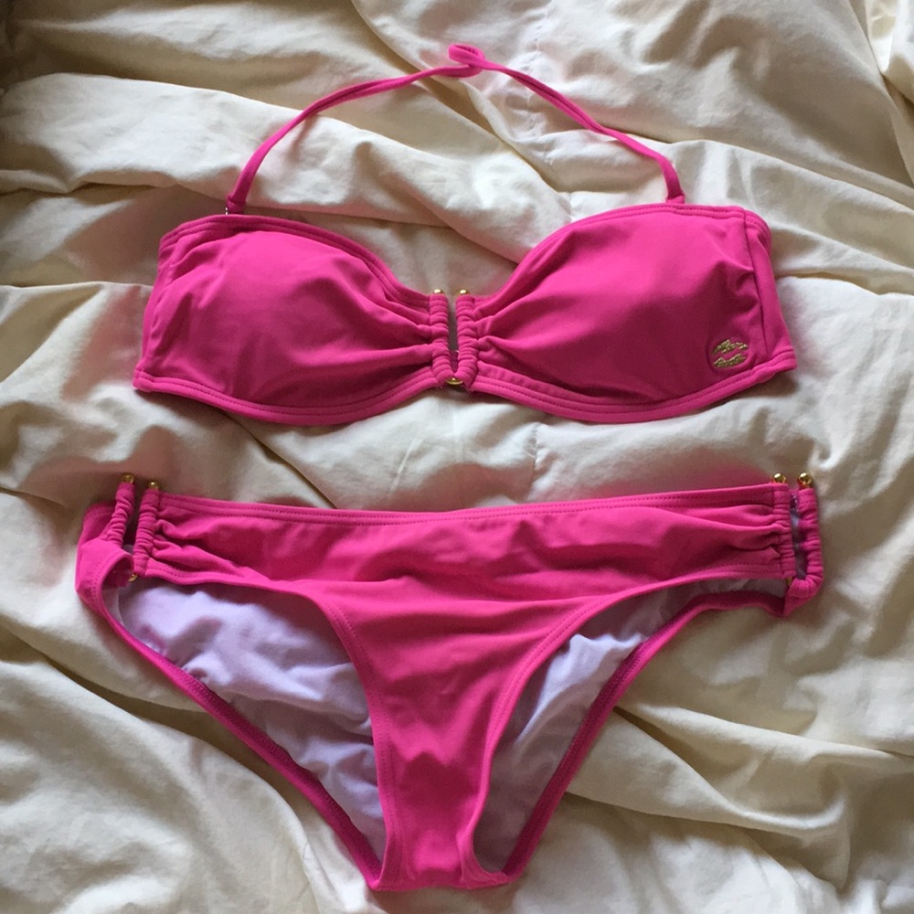 Billabong magenta Bandeau bikini